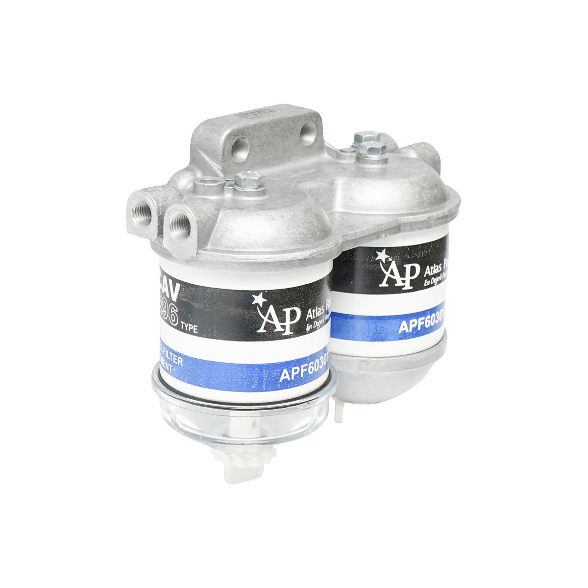 Baterie filtru combustibil dubla pentru Massey Ferguson, Perkins, Fiat, UTB OEM 1446891M91
